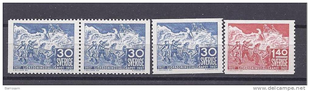 Sweden1957: Michel421A-2A Mnh** - Nuevos