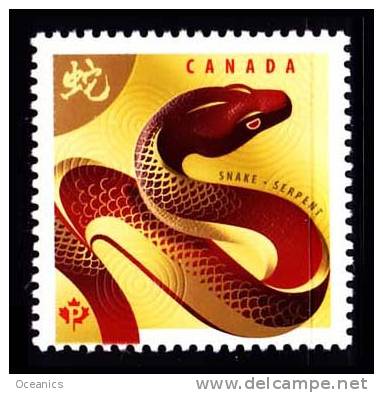 Canada (Scott No.2599 - Année Du Serpent / Year Of The Snake) (**) - Neufs