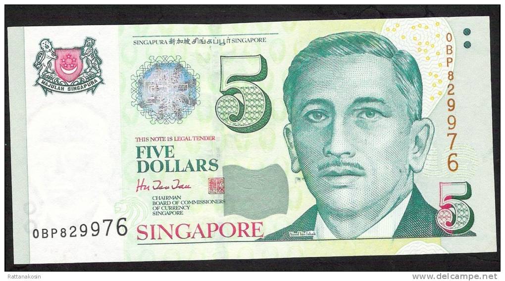 SINGAPORE   P39   5   DOLLARS   1999    UNC. - Singapur