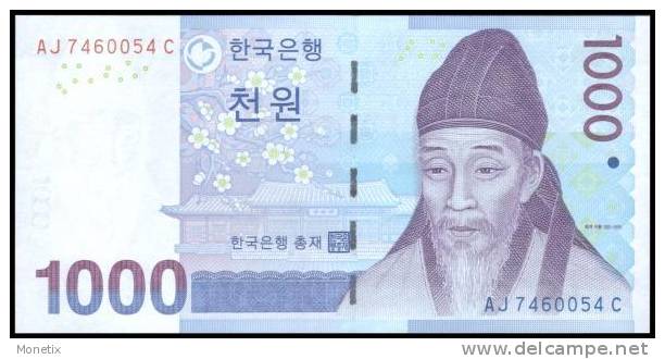 Korea (South) #54, 1.000 Won, 2007, UNC - Korea, South