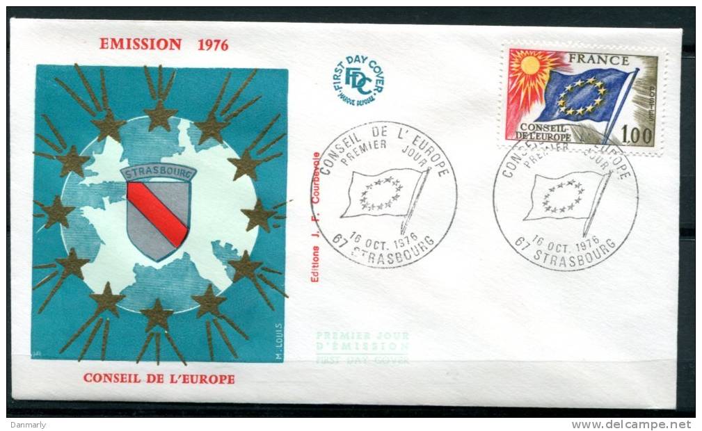 FDC 16/10/76 : CONSEIL De L'EUROPE 1976 - Europese Instellingen