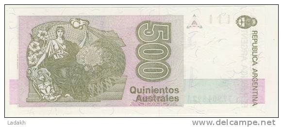 BILLET # ARGENTINE # 1988 # 500 AUSTRALES  # QUINIENTOS  AUSTRALES # NICOLAS AVELLANEDA - Argentina