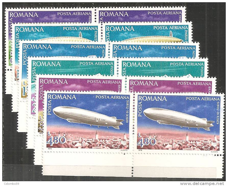 Romania 1978 PA Nuovo** - Mi.3499/04  Yv.253/58  Coppia - Ungebraucht