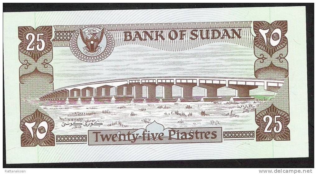 SUDAN   P16  25 PIASTRES  1981 #A/50     UNC. - Sudan