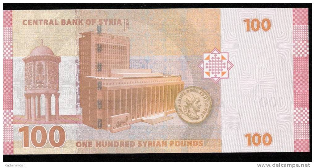 SYRIA  P113  100  POUNDS   2009  #A Signature 16  UNC. - Siria