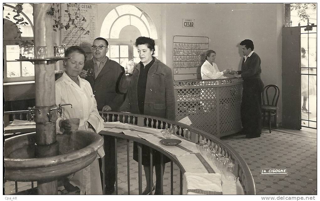 Puy-de-Dôme- Royat -Station Du Coeur, L'intérieur De La Source Velleda, Carte Photo. - Royat