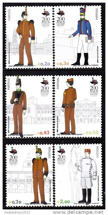 PORTUGAL - 2003,  200 Anos Do Colégio Militar.  (Série, 6 Valores)  ** MNH  MUNDIFIL  Nº 2926/31 - Ungebraucht