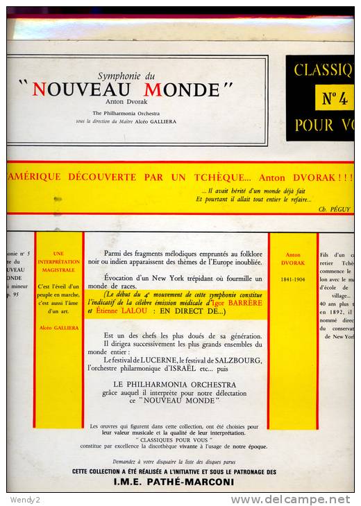 33 T 071 Symphonie Du Nouveau Monde - Classique