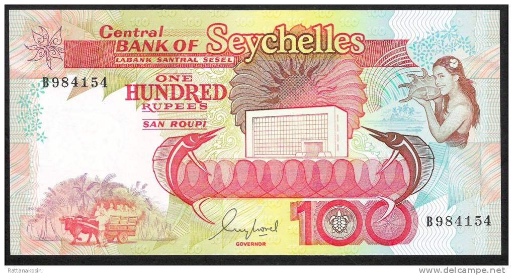 SEYCHELLES  P35   100  RUPEES   1989    UNC. - Seychelles