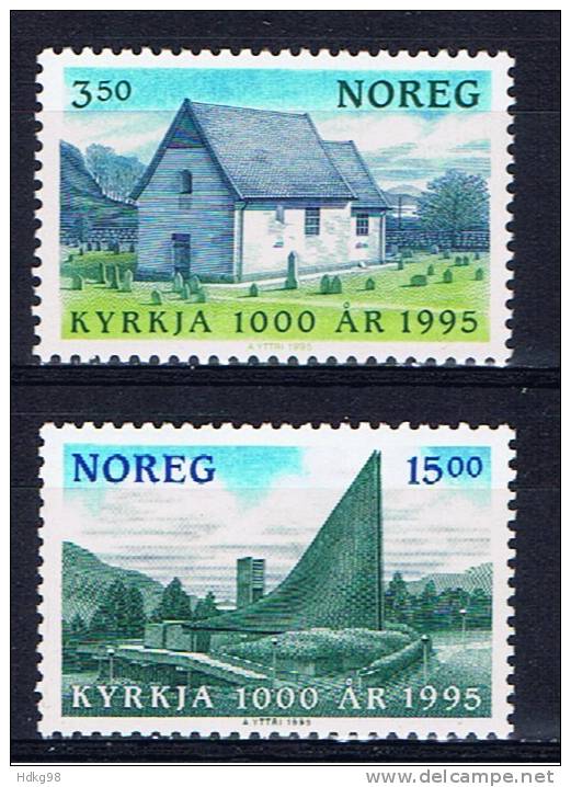 N Norwegen 1995 Mi 1181-82 Mnh - Neufs