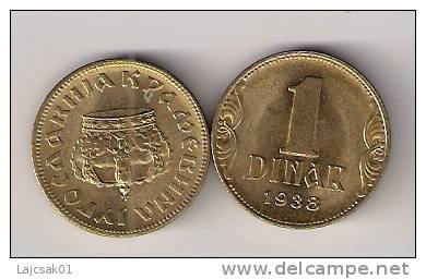 Gh Yugoslavia 1 Dinar 1938. UNC/AUNC KM#19 - Yougoslavie