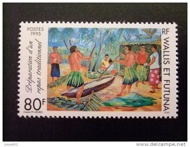 WALLIS ET FUTUNA WALLIS Y FUTUNA 1995 REPAS TRADITIONNEL COMIDA TRADICIONAL Yvert & Tellier Nº 472 ** - Nuevos