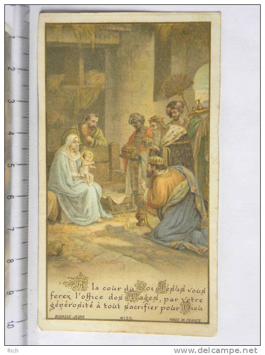 Bouasse 4155, à La Cour Du Roi Jésus Vous Ferez L'office Des Mages Par Votre Générosité à Tout Sacrifier Pour Dieu - Images Religieuses