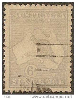 AUSTRALIA 1915 6d Dull Blue Roo SG 38b U YH326 - Gebraucht