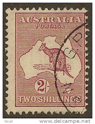 AUSTRALIA 1929 2/- Maroon Roo SG 110 U YH344 - Usati