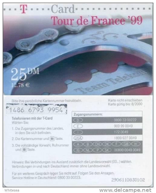 Prepaidcard Deutschland  - T - Card  - Tour De France ´99 - 08/00 - 25 DM - [2] Prepaid