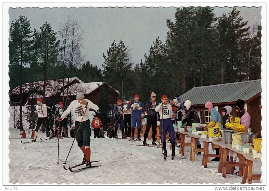 DALARNA - VASALOPPET - MATKONTROLLEN I MANGSBODARNA - DALECARLIA - SWEDEN - THE VASA SKI RACE - 1973 - Vedi Retro - Sports D'hiver