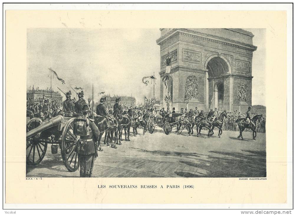 Histoire, HIstoire Du Peuple Français  - Les Souverains Russes à Paris (1896) - FdP France : &euro; 1.40 - Autres & Non Classés