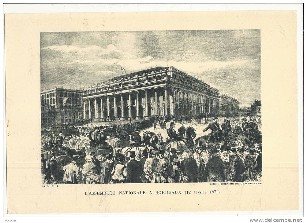 Histoire, HIstoire Du Peuple Français  - L'Assemblé Nationale à Bordeaux (12/02/1871) - FdP France : &euro; 1.40 - Autres & Non Classés