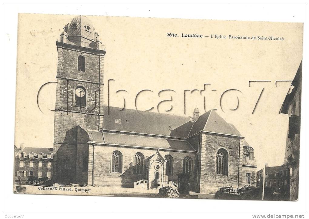 Loudéac (22): L'église Paroissiale Saint-Nicolas En 1910 (animé). - Loudéac
