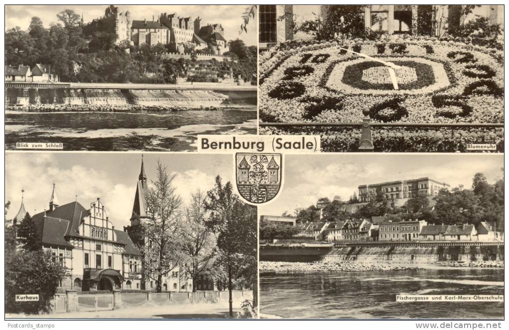 Bernburg, Mehrbild-AK, Ca. 60er Jahre - Bernburg (Saale)