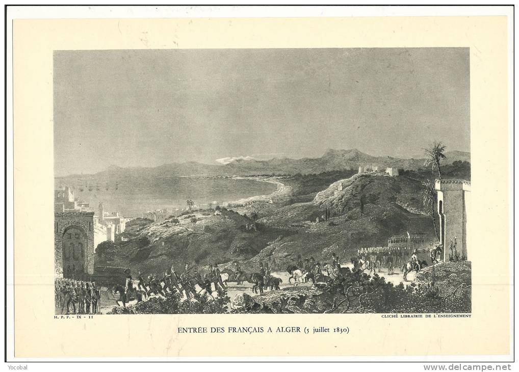 Histoire, HIstoire Du Peuple Français  - Entrée Des Français à Alger (5 Juillet 1830) - FdP France : &euro; 1.40 - Autres & Non Classés