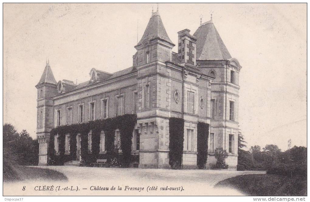 CPA-37- INDRE ET LOIRE - CLERE -Château De La Fresnaye (côté Sud-ouest) - Cléré-les-Pins