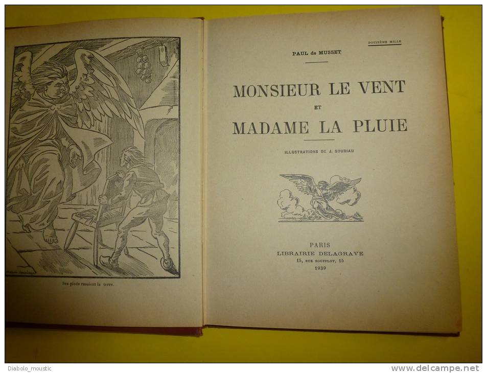 1939  MONSIEUR Le VENT Et MADAME La PLUIE                 Illustrations De J. Souriau - 1901-1940