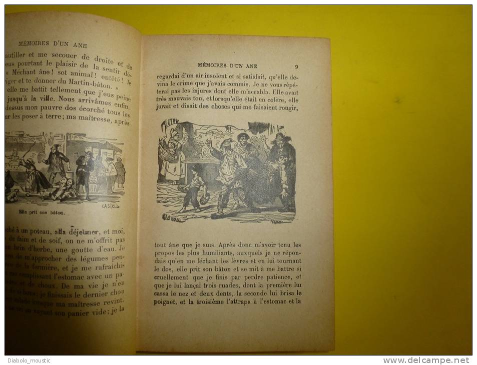 MEMOIRES D' Un ÂNE  Par La Comtesse De Ségur.           Illustrations De H. Castelli - 1901-1940