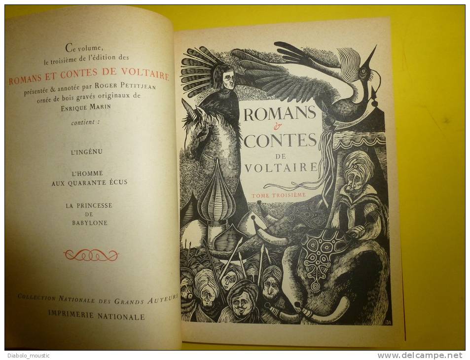 1966      ROMANS Et CONTES De VOLTAIRE - Auteurs Classiques