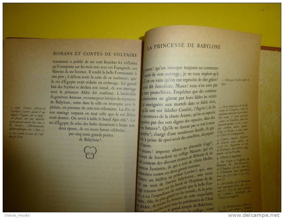 1966      ROMANS et CONTES de VOLTAIRE