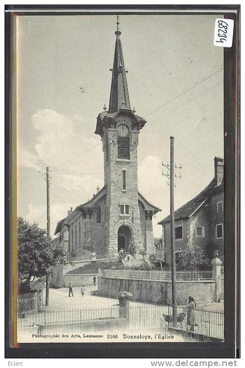 DISTRICT D´YVERDON /// DONNELOYE - L'EGLISE -  TB - Donneloye