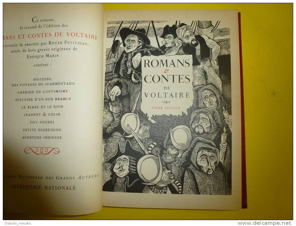 1966      ROMANS Et CONTES De VOLTAIRE - Auteurs Classiques