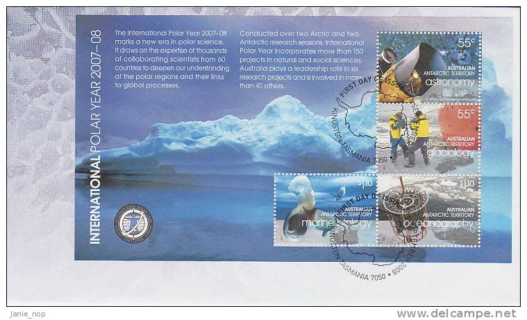 AAT 2008 International Polar Year MS  FDC - Other & Unclassified