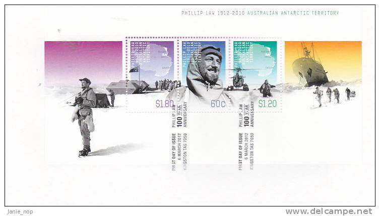 AAT 2012 Philip Law Mini Sheet  FDC - Other & Unclassified