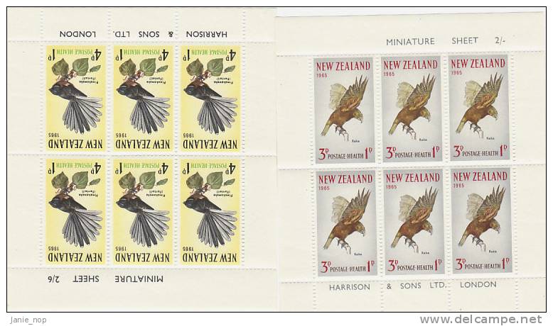 New Zealand 1965 Health Birds MS MNH - Blocks & Sheetlets