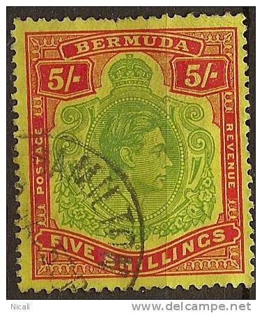 BERMUDA 1938 2/6 KGVI SG 118f U YE292 - 1859-1963 Colonie Britannique