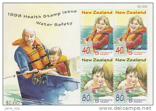 New Zealand 1998 Health MS MNH - Blocks & Sheetlets