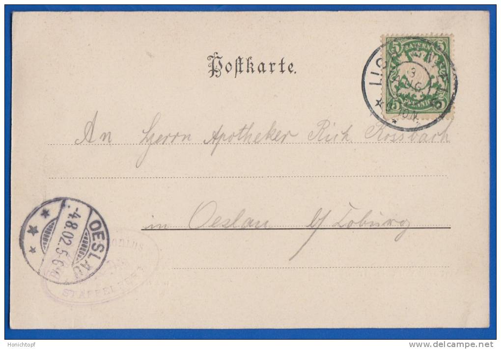Deutschland; Staffelstein; Staffelberg; Gruss Aus AK; 1902 - Staffelstein