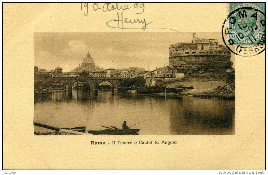 Roma - Il Tevere E Castel S. Angelo - Fiume Tevere