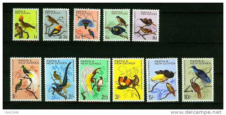 Papua New Guinea 1964/65,11V,compl Set,vogels,birds,oiseaux, Pajaros,vögel,aves, Uccelli,ptaki, MLH/Postfris M Pl(D1606) - Other & Unclassified