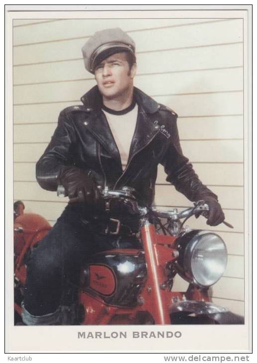 Motor Bike: Marlon Brando On A MOTO GUZZI - ´The Wild One´ - Moto/Motor/Motorcycle - Motos