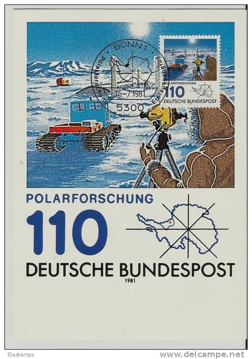 == DE MC Karte 1981 Polarforschung - 1981-2000