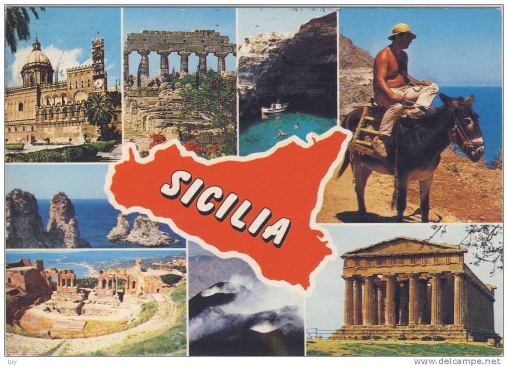 SICILIA - Souvenir De Sicilia, Vendute Multiple, Multicard - 1993 - Altri & Non Classificati