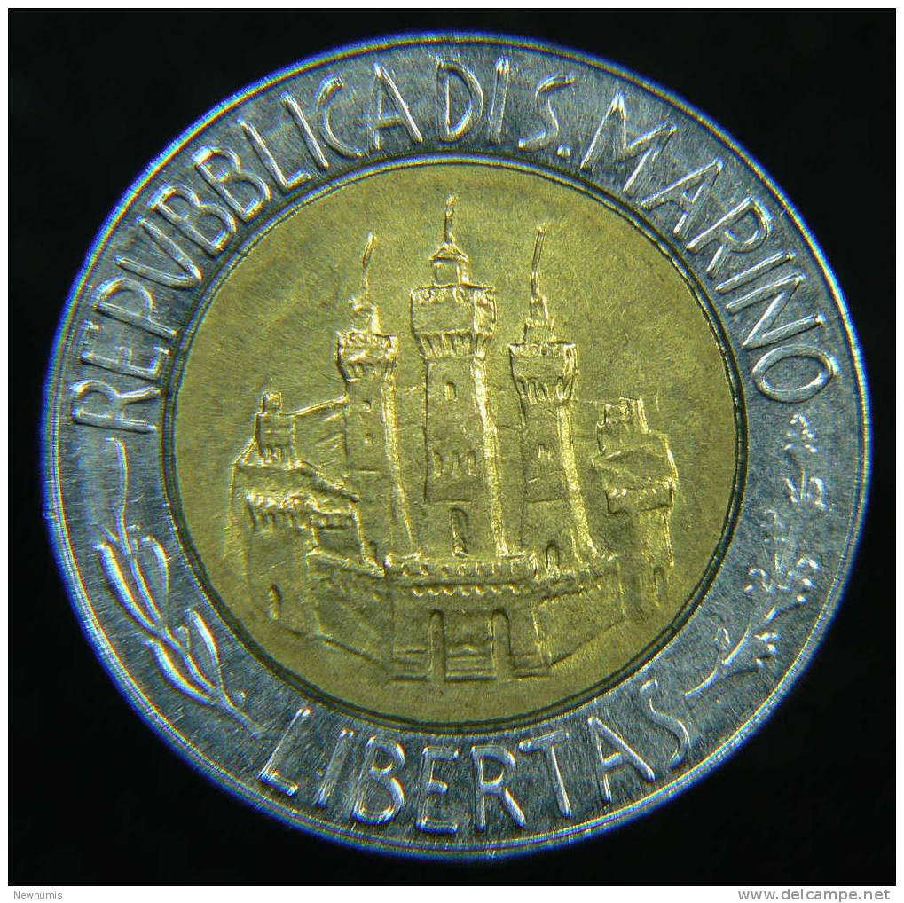 SAN MARINO 500 LIRE 1984 BIMETALLICA ALBERT EINSTEIN - San Marino