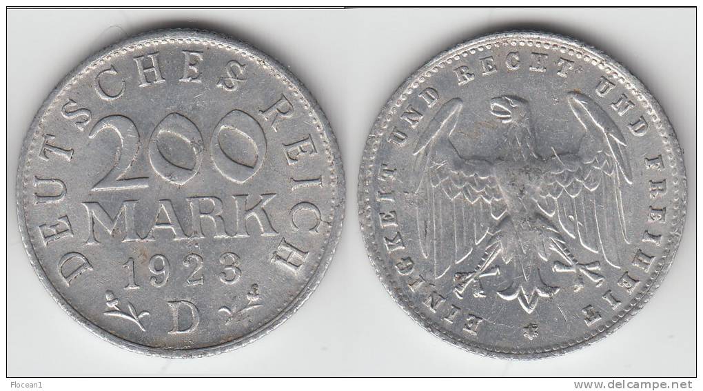 **** ALLEMAGNE - GERMANY - 200 MARK 1923 D - WEIMAR REPUBLIC **** EN ACHAT IMMEDIAT - 200 & 500 Mark