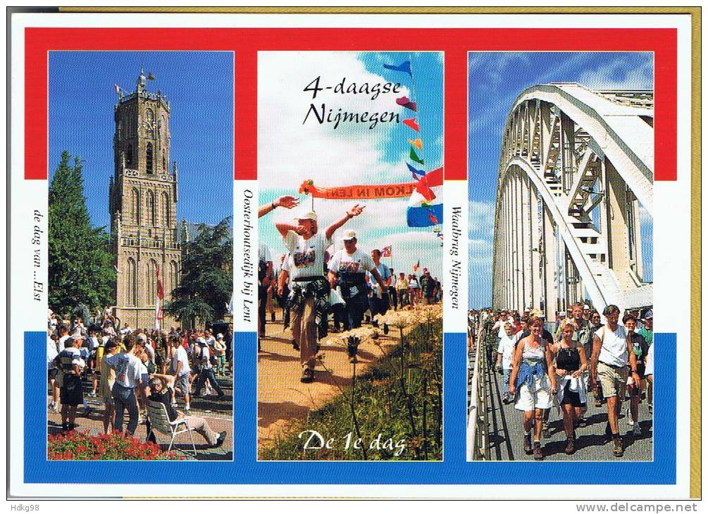 NL Niederlande 2001 Mi 1902 Karte: Vier-Tage-Marsch Nimwegen - Storia Postale