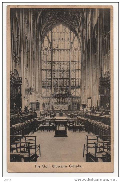 - The Chair, GLOUCESTER Cathedral. - Scan Verso - - Gloucester