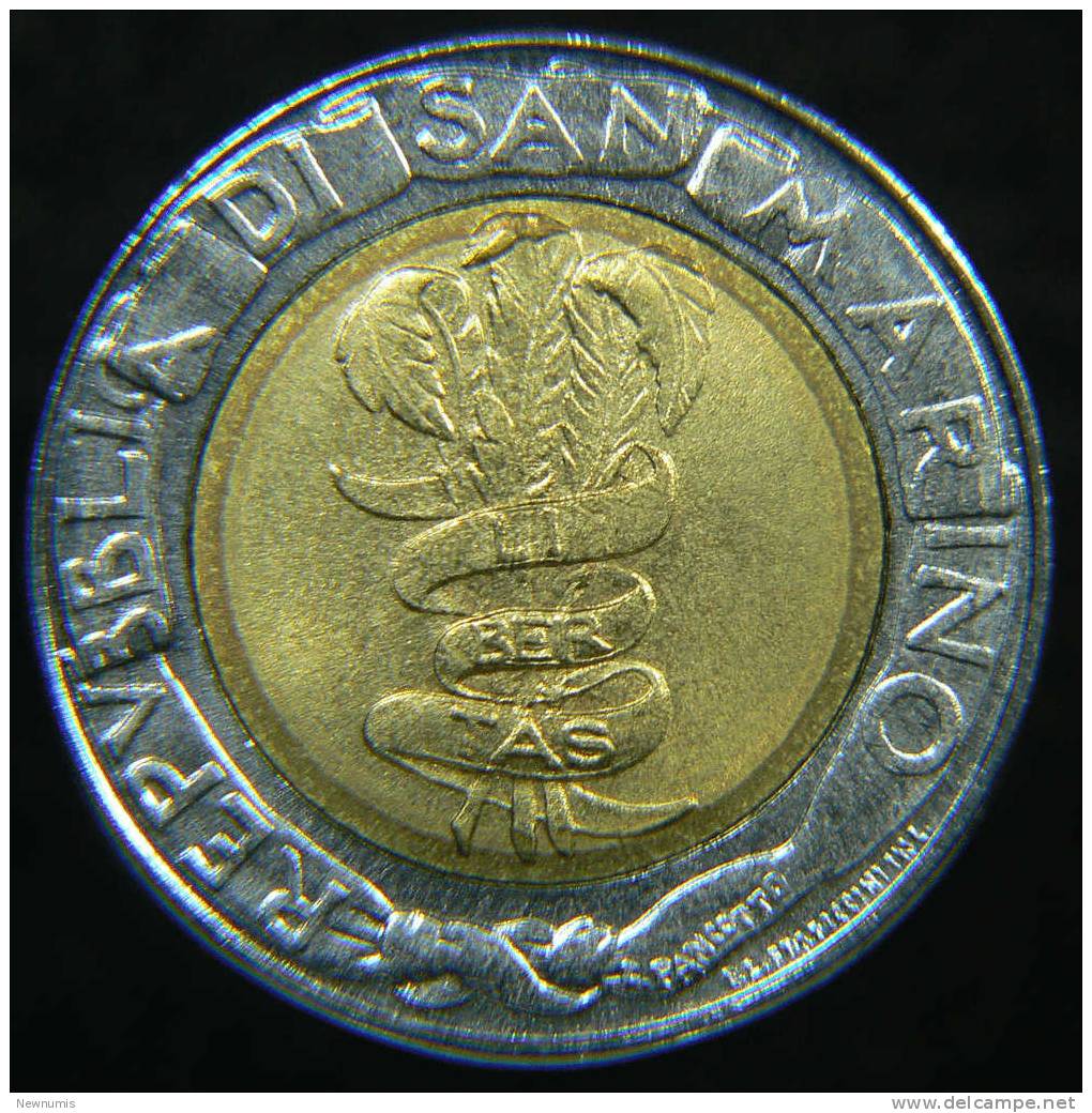 SAN MARINO 500 LIRE 1995 BIMETALLICA - San Marino