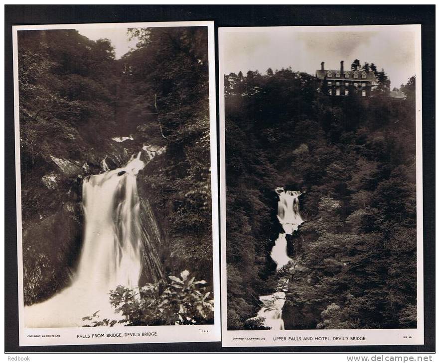 RB 928 - 6 Real Photo Postcards - Devil's Bridge - Aberystwyth Cardiganshire Wales - Cardiganshire